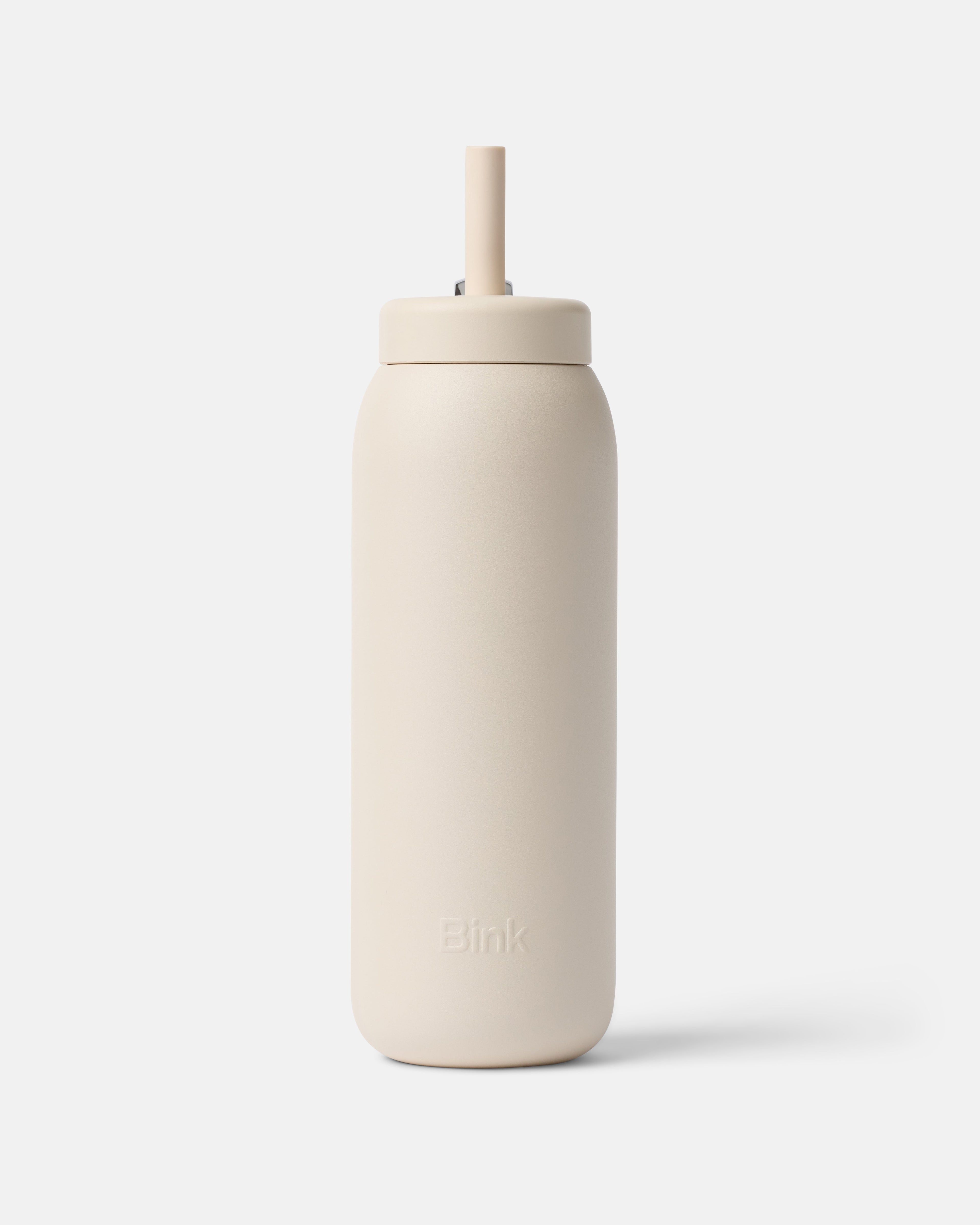 Stainless Straw Cap 24oz Almond