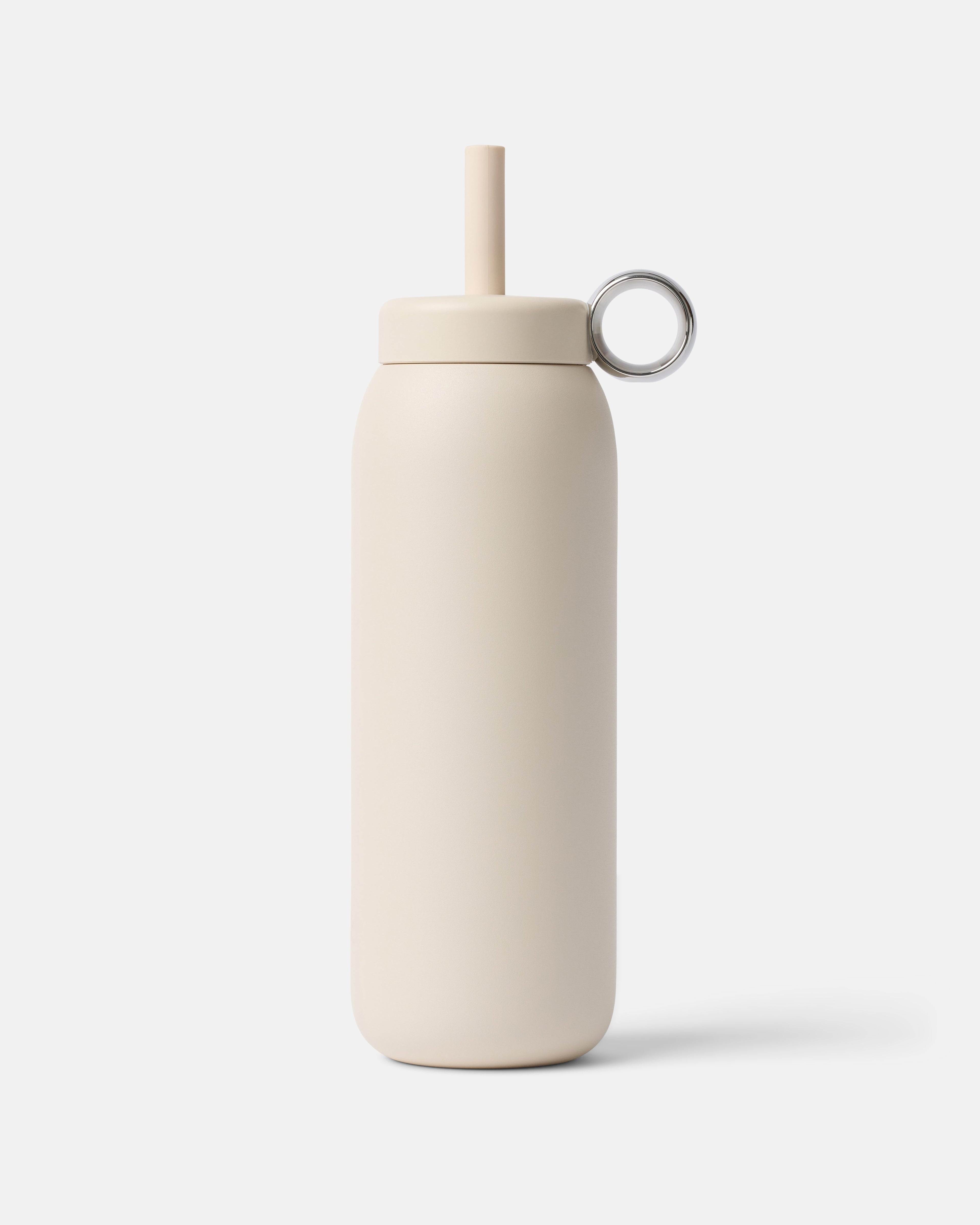 Stainless Straw Cap 24oz Almond