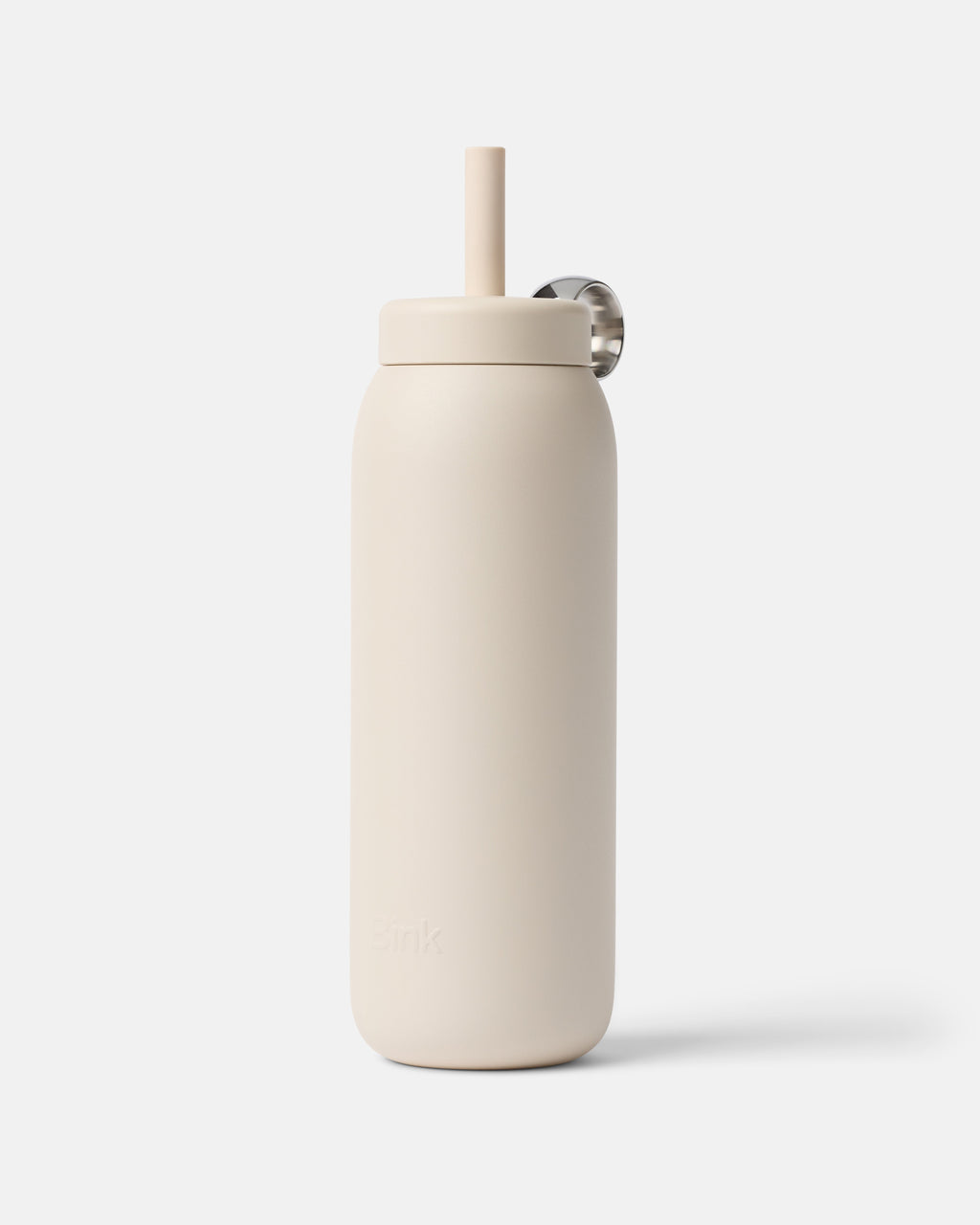 Stainless Straw Cap 24oz Almond