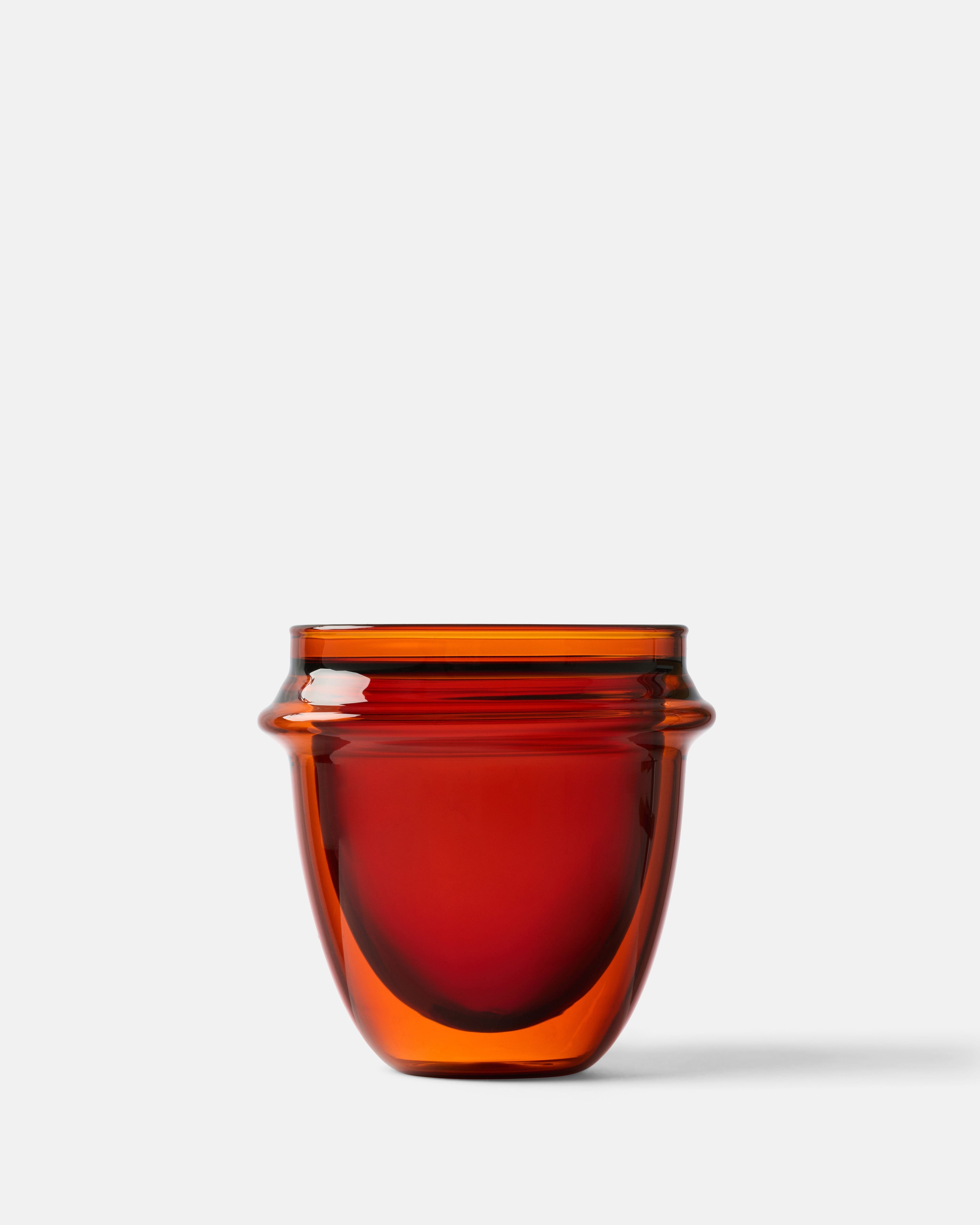Insulated Glass Cup 10oz Amber